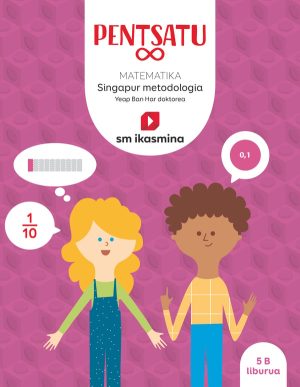 Portada del producto:  Koadernoa. Pentsatu infinitu. Matematika. Singapur metodología. Lehen Hezkuntza, 5. Koadernoa
