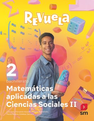 Portada del producto:  DA. Matemáticas aplicadas a las Ciencias Sociales. 2 Bachillerato. Revuela