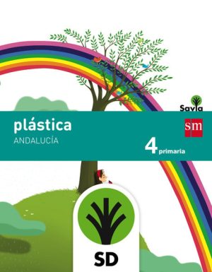 Portada del producto:  SD Alumno. Plástica. 4 Primaria. Savia. Andalucía