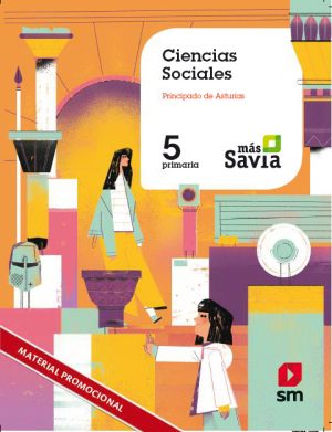 Portada del producto:  SD Alumno. Ciencias sociales. 5 Primaria. Mas Savia. Asturias