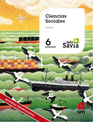 Portada del producto:  SD Alumno. Ciencias sociales. 6 Primaria. Mas Savia. Aragón