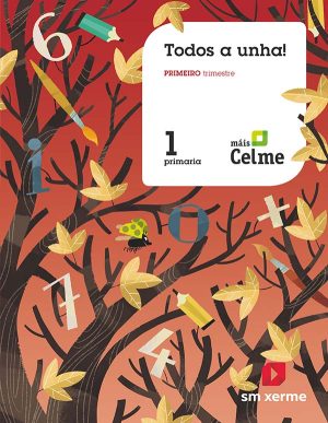 Portada del producto:  SD Alumno. Método Globalizado. ¡Todos a unha! 1 Primaria. 1 Trimestre. Pauta. Máis Celme