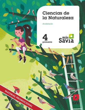 Portada del producto:  SD Alumno. Ciencias de la Naturaleza. 4 Primaria +  Key Concepts. Más Savia. Andalucía