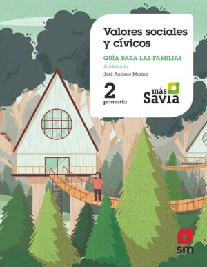 Portada del producto:  SD Alumno. Valores sociales y cívicos. 2 Primaria. Mas Savia. Andalucía