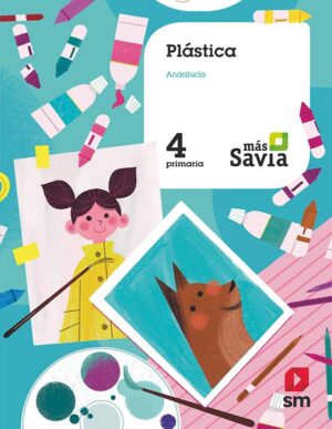 Portada del producto:  SD Alumno. Plástica. 4 Primaria. Mas Savia. Andalucía