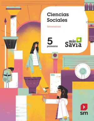 Portada del producto:  SD Alumno. Ciencias sociales. 5 Primaria. Más Savia. Extremadura