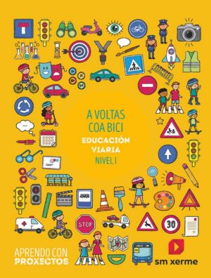 Portada del producto:  SD Alumno. A voltas coa bici. Educación viaria (Nivel I). Aprendo con proxectos