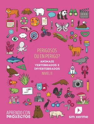 Portada del producto:  SD Alumno. Perigosos ou en perigo?. Animais vertebrados e invertebrados (Nivel II). Aprendo con proxectos