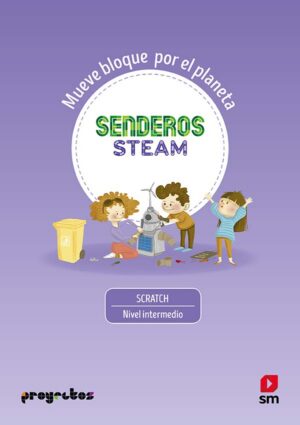 Portada del producto:  SD Alumno. Mueve bloque por el planeta. 6 Primaria [Scratch]. Robótica