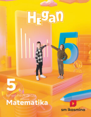 Portada del producto:  DA. Matematika. Lehen Hezkuntza 5. Hegan