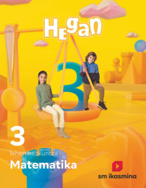 Portada del producto:  DA. Matematika. Lehen Hezkuntza 3. Hegan
