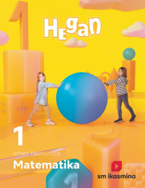 Portada del producto:  DA. Matematika. Lehen Hezkuntza 1. Hegan