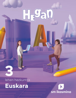 Portada del producto:  DA. Euskara. Lehen Hezkuntza 3. Hegan