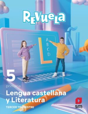 Portada del producto:  DA-Lengua Castellana y Literatura . 5 Primaria. Trimestres. Revuela