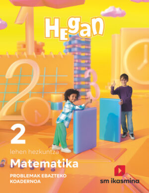Portada del producto:  DA. Matematika. Lehen Hezkuntza 2. Hegan