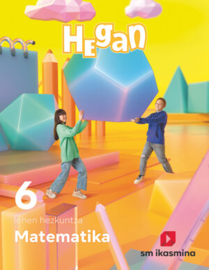 Portada del producto:  DA. Matematika. Lehen Hezkuntza 6. Hegan