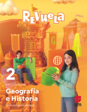 Portada del producto:  DA. Geografía e Historia. 2 Secundaria. Revuela. Comunidad de Madrid