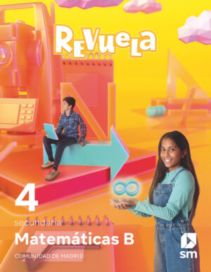 Portada del producto:  DA. Matemáticas aplicadas a las Ciencias de la Naturaleza. 4 Secundaria. Revuela. Comunidad de Madrid