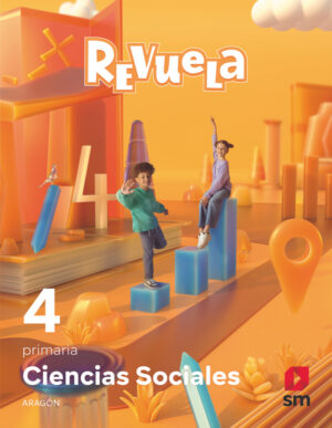 Portada del producto:  DA. Ciencias Sociales. 4 Primaria. Revuela. Aragón