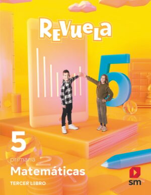 Portada del producto:  DA. Matemáticas. Trimestres temáticos. 5 Primaria. Revuela
