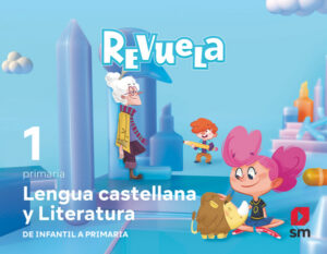 Portada del producto:  DA. Lengua Castellana y Literatura. 1 Primaria. Trimestres. Revuela