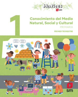 Portada del producto:  DA. Conocimiento del Medio Natural, Social y Cultural. 1 Primaria. Trimestres. Matices