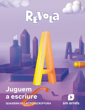 Portada del producto:  Quadern de lectoescritura. Juguem a escriture. 1 Primària. Revola