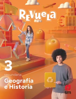 Portada del producto:  DA. Geografía e Historia. 3 Secundaria. Revuela