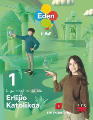 Portada del producto:  DA. Erlijio Katolikoa, DBH 1. Eden Hegan (Euskera)