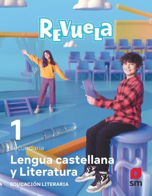 Portada del producto:  DA. Lengua Castellana y Literatura. Bloque III. Educación Literaria. 1 Secundaria. Revuela