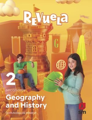 Portada del producto:  DA. Geography and History. 2 Secondary. Revuela. Comunidad de Madrid