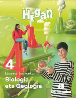 Portada del producto:  DA. Biologia eta Geología. 4 bigarren hezkuntza. Hegan