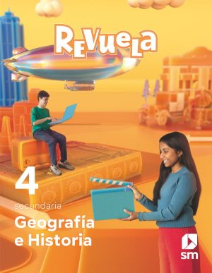 Portada del producto:  DA. Geografía e Historia. 4 Secundaria. Revuela