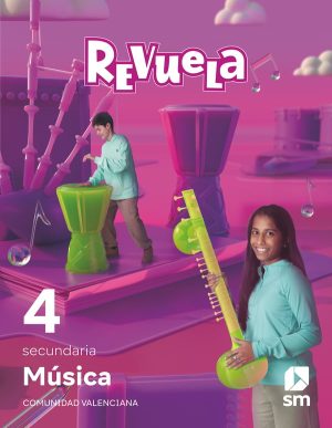 Portada del producto:  DA. Música. 4 Secundaria. Revuela. Comunidad Valenciana