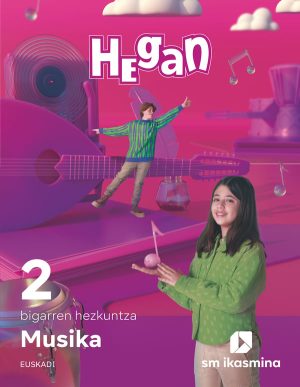 Portada del producto:  DA. Musika. 2 bigarren hezkuntza. Hean. Euskadi