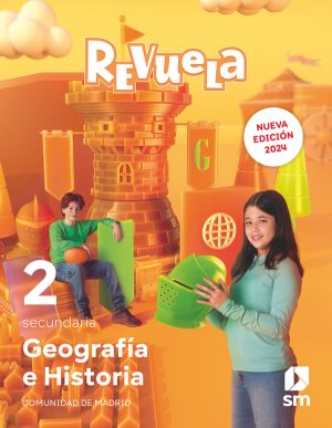 Portada del producto:  DA. Geografía e Historia. 2 Secundaria. Revuela. Comunidad de Madrid