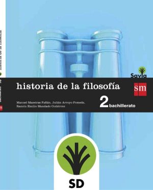 Portada del producto:  SD Alumno. Historia de la filosofía. 2 Bachillerato. Savia