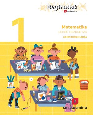 Portada del producto:  DA. Matematika. 1 Lehen Hezkuntza. Lehen Hiruhilekoa. Begiradak
