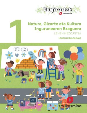 Portada del producto:  DA. Natura, Gizarte eta Kultura Ingurunearen Ezaguerra. 1 Lehen Hezkuntza. Hiruhilekoa. Begiradak