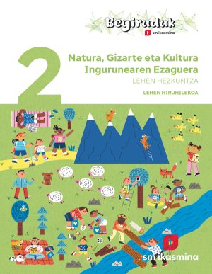 Portada del producto:  DA. Natura, Gizarte eta Kultura Ingurunearen Ezaguerra. 2 Lehen Hezkuntza. Hiruhilekoa. Begiradak