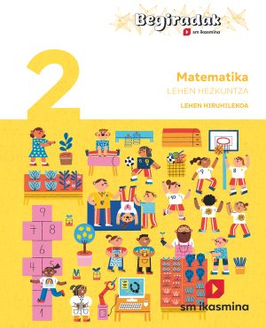 Portada del producto:  DA. Matematika. 2 Lehen Hezkuntza. Hiruhilekoa. Begiradak