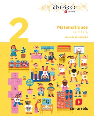 Portada del producto:  DA. Matemàtiques. 2 Primària. Trimestres. Matisos. Arrels