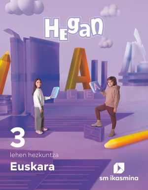 Portada del producto:  DA. Euskara. Lehen Hezkuntza 3. Hegan