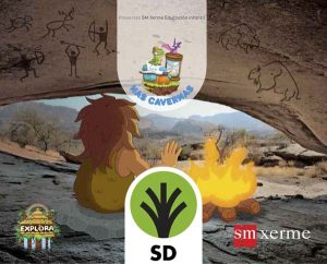 Portada del producto:  SD Alumno. Nas cavernas. (Exploradores do tempo Nivel 1). Explora