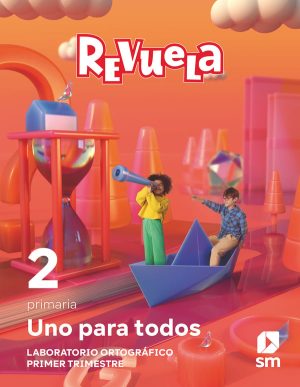 Portada del producto:  DA. Método globalizado. Uno para todos. 1 Trimestre. 2 Primaria. Revuela