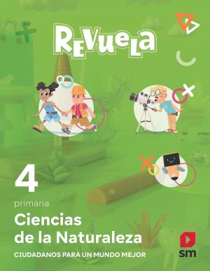 Portada del producto:  DA. Ciencias de la Naturaleza. 4 Primaria. Revuela