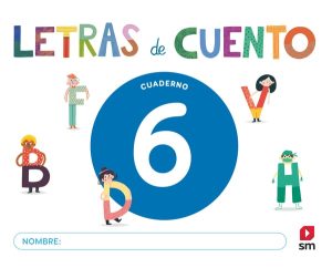 Portada del producto:  DA. Cuaderno de lectoescritura 6. Letras de cuento