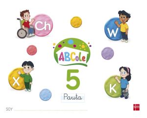 Portada del producto:  Cuaderno de lectoescritura 5, Pauta. ABCole 17