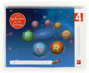 Portada del producto:  Lectoescritura 4, Cuadrícula. La galaxia de las letras