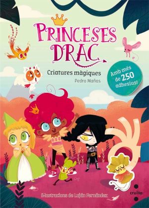 Portada del producto:  Princeses drac: criatures màgiques. Adhesius